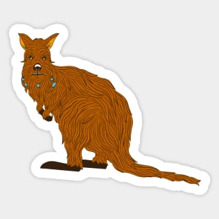 Wookiee Wallaby Sticker